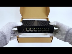 Intel Pentium 4405U 6LAN RJ45 Software Router DDR4 con pantalla doble