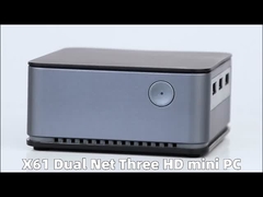 Intel Celeron 11a generación N5105 Mini Computadora LPDDR4X 16GB con LAN doble 3 HDMI