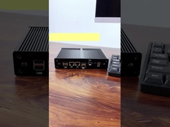 Intel N100 sin ventilador y con 16 GB 2 LAN 2 COMs Mini PC industrial