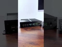 Procesador Intel Core I7-6500U con cuatro LAN y doble COM Mini PC industrial