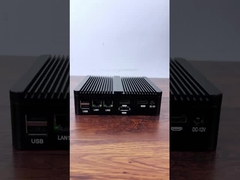 Procesador Intel N100 con doble LAN, doble COM y triple pantalla PC industrial