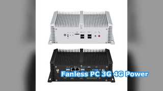 PC industrial sin ventilador 3G 4G Dual LAN COM