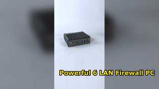 Mini PC con cortafuegos y procesador Intel N100 con 6 LAN, 1 HD-MI y 1 DP