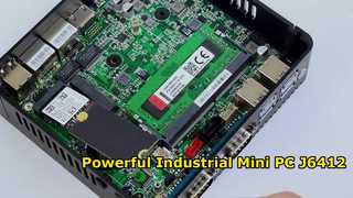 Intel Celeron J6412 Industrial Mini PC 4 núcleo 4 hilo con doble LAN doble COM