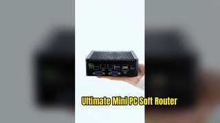 Mini PC industrial con procesador Intel AlderLake N100, puertos LAN duales, 4 puertos serie