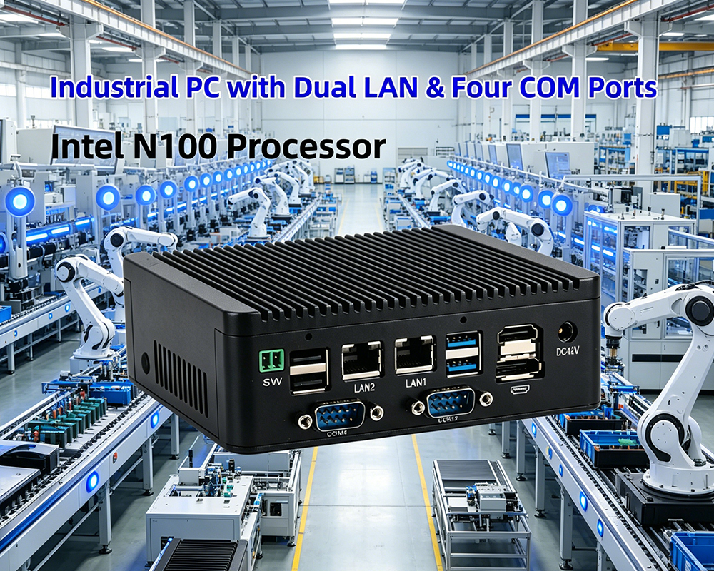 Últimos blogs de la empresa sobre Desde el control de la máquina hasta la transmisión de datos: las PC industriales Dual-LAN 4-COM permiten la implementación de Edge