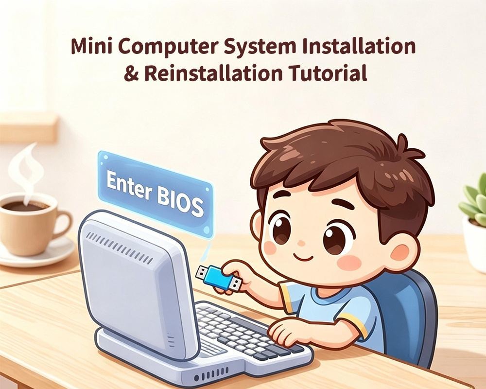 Últimos blogs de la empresa sobre Guía básica de cero Mini sistema de computadora de instalación y reinstalación Tutorial para principiantes