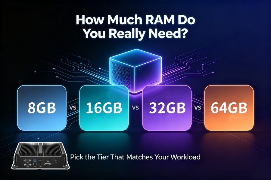 Últimos blogs de la empresa sobre 8GB vs 16GB vs 32GB vs 64GB Mini PC: How Much RAM Do You Really Need?