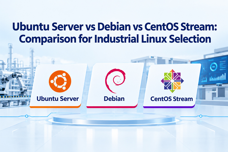 Últimos blogs de la empresa sobre Ubuntu Server vs Debian vs CentOS Stream: Comparación para la selección de Linux industrial