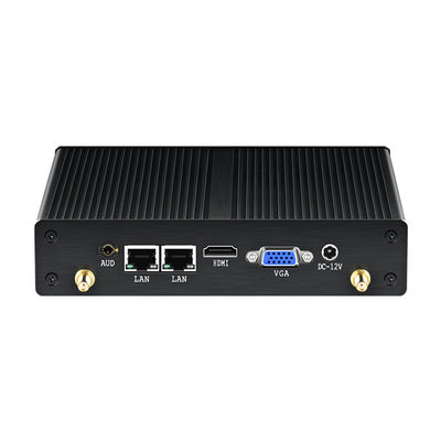 comprar Intel Celeron PC industrial sin ventilador con doble LAN doble COM DDR3 8 GB de memoria online manufacture