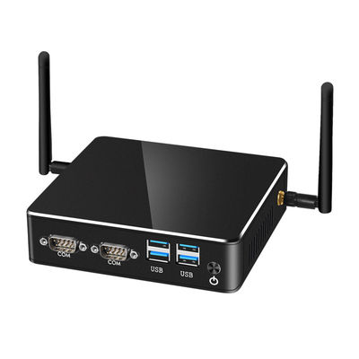 comprar Core i3 8130U PC industrial DDR4 16G Dual Ethernet sin ventilador Mini computadora negra online manufacture