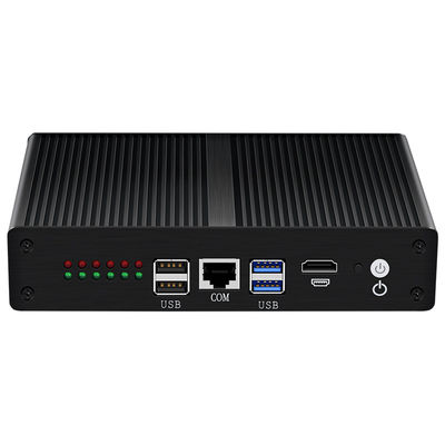 comprar Intel Pentium 4405U Mini PC Router con 6 Ethernet Chasis de aluminio negro online manufacture