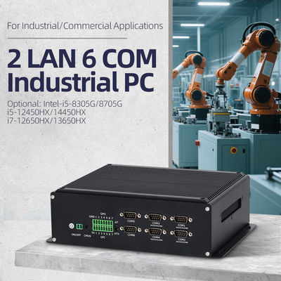 comprar PC industrial con procesador Intel I5 12450HX, 4 pantallas, doble red, DDR5 64GB Fabricación en línea