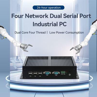 comprar Procesador Intel Core I7-6500U con cuatro LAN y doble COM Mini PC industrial Fabricación en línea