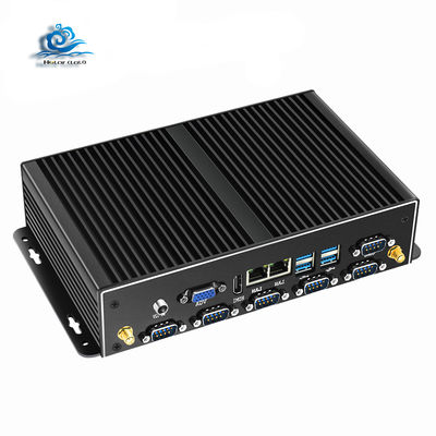 comprar PC Industrial sin ventilador con 6*RS232/485 y 8*Puertos USB con Procesador Intel Core i5 4200U Fabricación en línea