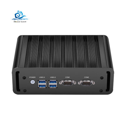 comprar Black Color Fanless Industrial Mini PC with 12V Power DDR3 RAM and 1-Year Warranty Fabricación en línea
