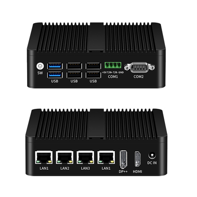 Comprar Procesador Intel N100 Minicomputadora industrial sin ventilador Dual COM DDR4 RAM 4LAN Fabricación en línea