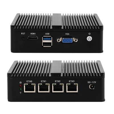Comprar DDR3 8GB Firewall Mini PC Router con Intel Celeron N2830 Método de enfriamiento sin ventilador Fabricación en línea
