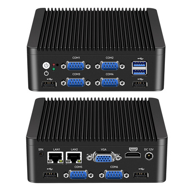 Comprar Intel N5000 J4125 Mini PC de 4 núcleos con doble LAN 6 COM y DDR4 hasta 8G Fabricación en línea