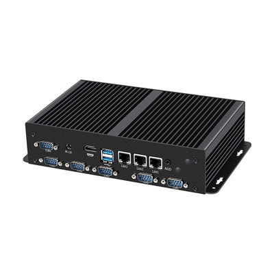 Mini computadora industrial sin ventilador Procesador de la serie Intel Core 1115G4 3LAN 6COM RAM DDR4