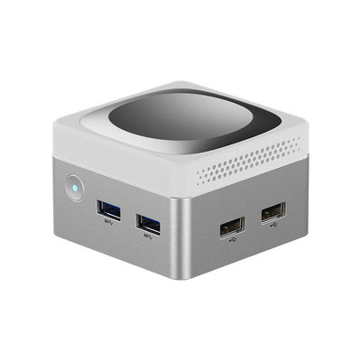 Intel N100 Mini Cube Computer LPDDR5 Dual Gigabit Ethernet RJ45 Mini PC para el hogar