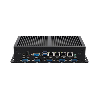 Minicomputadora industrial sin ventilador de la serie Intel 4 Gigabit Ethernet LAN 6COM