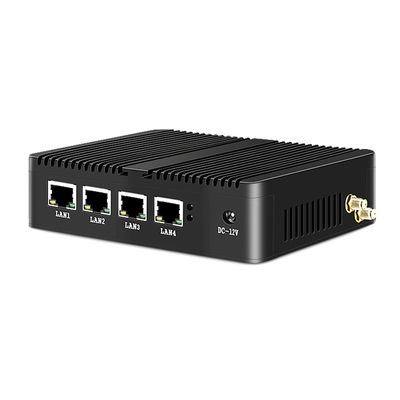 4 LAN DDR3L Firewall Router Mini PC sin ventilador de la serie Intel Celeron J1900