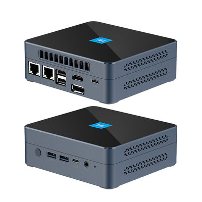 DDR5 Intel N200 Mini PC 32GB Dual RJ45 2.5G LAN con ventilador para el hogar