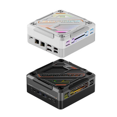 AMD Ryzen R7 7840HS Mini PC Dual LAN DDR5 64GB Juego Mini PC con luz