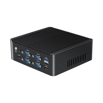 Intel N5000 J4125 Mini PC de 4 núcleos con doble LAN 6 COM y DDR4 hasta 8G