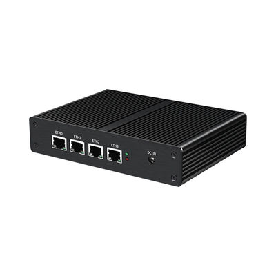 Cuatro 2.5GbE RJ45 LAN Firewall DDR5 Mini PC soporta pantalla doble HD