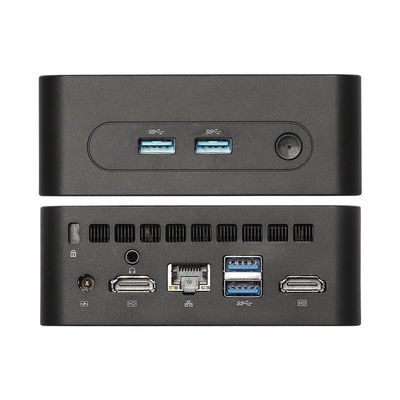 Intel DDR4 Mini PC portátil con ventilador de enfriamiento WiFi Dual HD soporta pantalla 4K