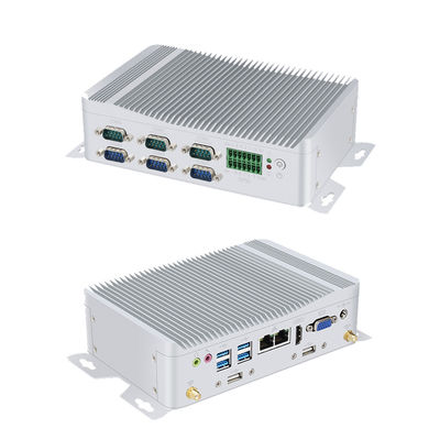 Intel Core i3 PC industrial sin ventilador Mini PC con GPIO y DDR4 16G 6COM