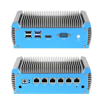 6 RJ45 Ethernet Soft Router PC con DDR4 hasta 8G y procesador Intel Celeron 3865U