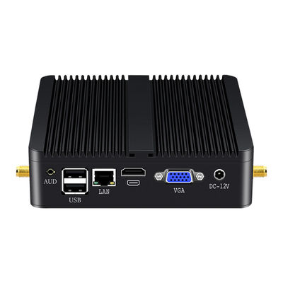 Intel Celeron N2830 Mini PC sin ventilador con LAN Silgle y 8USB para oficina en casa