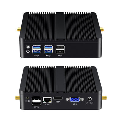 Mini PC de oficina para el hogar sin ventilador de la serie Intel Core con puertos DDR3L hasta 8G y 8USB