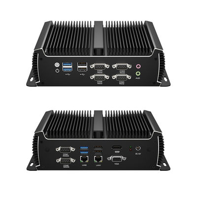 Dual Core Cuatro hilos Intel Core i5 7200U Mini Computadora con doble DDR4 RAM y 6COM