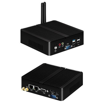 Intel Celeron J6412 PC industrial sin ventilador con doble LAN y DDR4 hasta 16GB