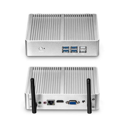 Intel Celeron y Core Mini PC sin ventilador con DDR3 RAM 8GB soporte de pantalla doble