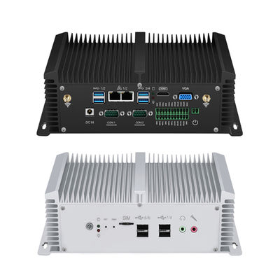 Dual LAN Dual COM PC industrial sin ventilador con doble canal DDR4 Windows 10 Linux