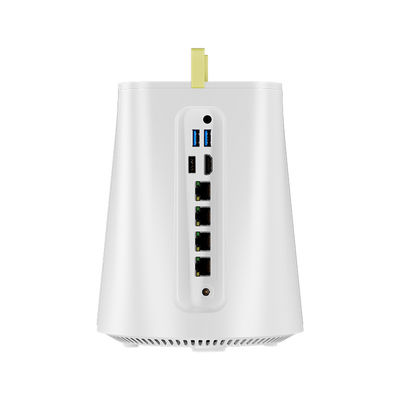 AMD Athlon 300U 3050E 4 LAN NAS Firewall Mini PC con DDR4 64G y ventilador para el router
