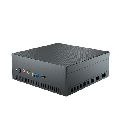 AMD Athlon Gold 3150U Mini PC Negro con chasis de aleación de aluminio para oficina en el hogar