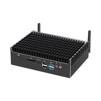 Intel Pentium 5405U PC industrial sin ventilador con COM y soporte de doble pantalla