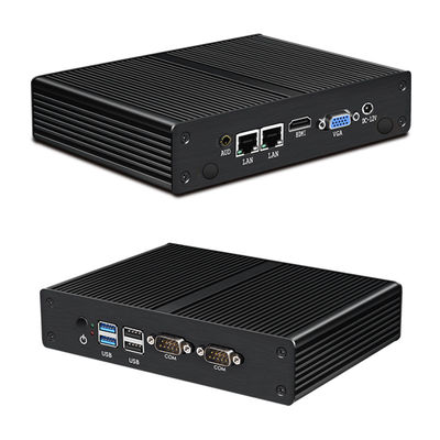Intel Pentium Celeron Industrial Mini PC sin ventilador soporta la personalización de ODM OEM
