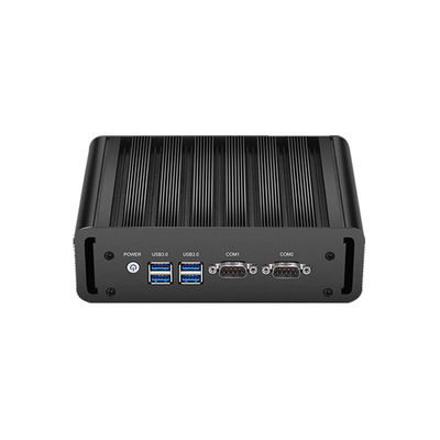 Intel Core i5 4200U PC industrial sin ventilador Dual Ethernet Computación COM doble