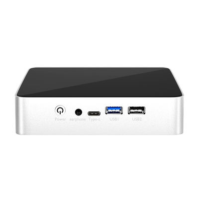 Soporte Intel N100 16GB con ventilador y 4 USB 2 LAN 2 HDMI Mini PC