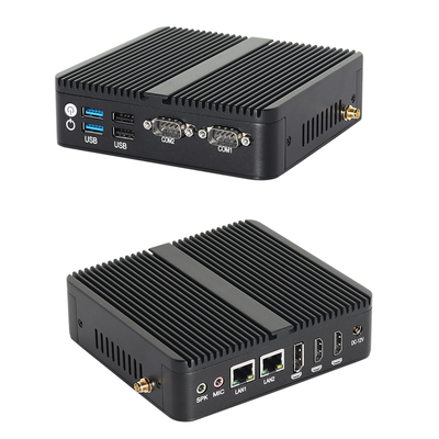 Procesador Intel Celeron J6412 con 16GB de RAM DDR4 y PC sin ventilador industrial con 2 HD