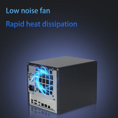 Servidor NAS N100 de 6 bahías, interfaz de host, caja de almacenamiento conectado a la red (NAS)