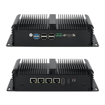 Procesador Intel N100 con cuatro LAN Dual COM y seis USB Mini PC industrial
