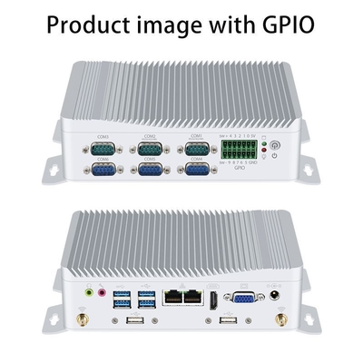 Mini PC industrial con procesador Intel N100, doble LAN, seis COMs y DDR5 máximo 16GB